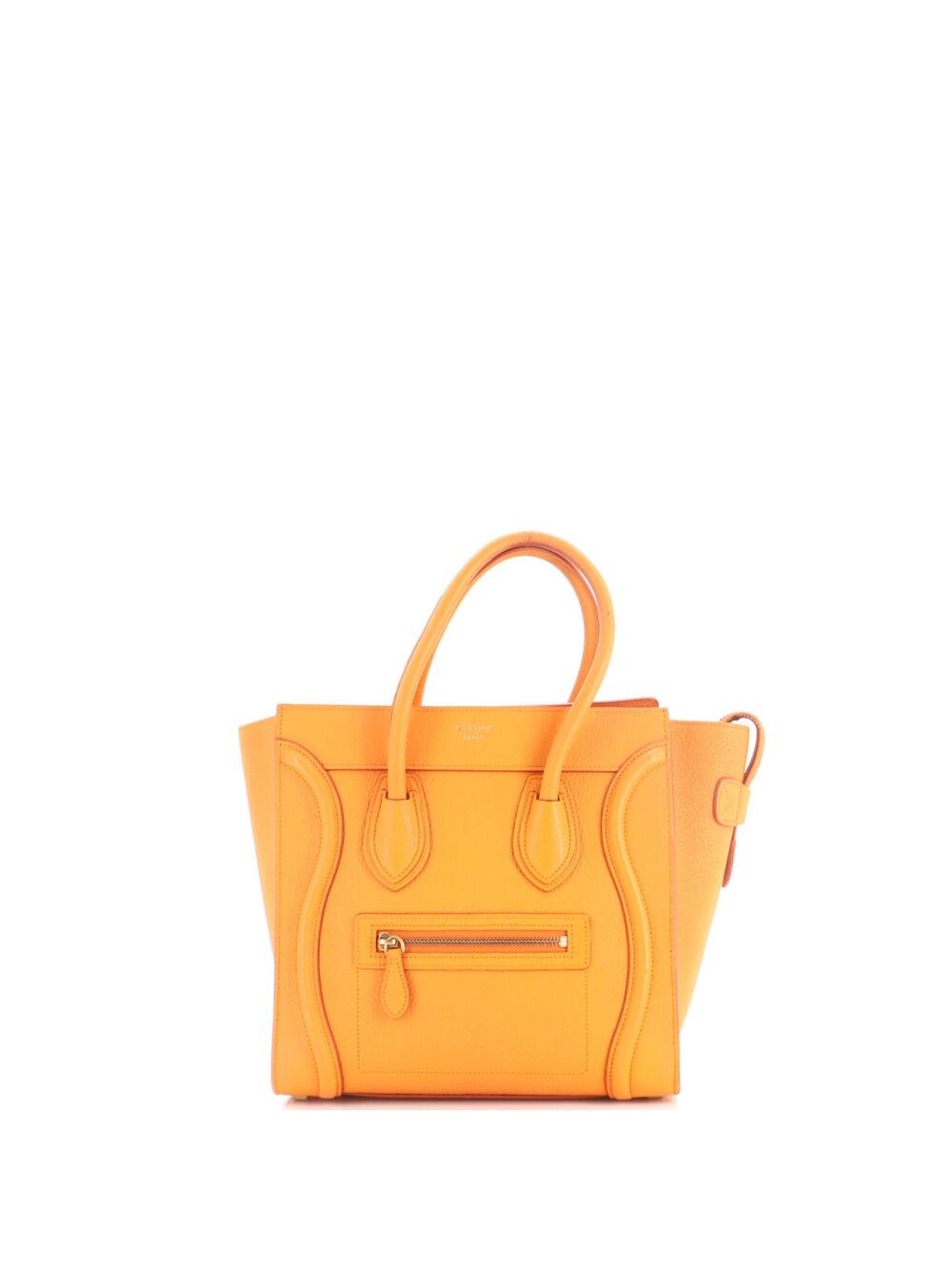 Celine Luggage Bag Grainy Leather Micro #372794C10B